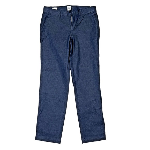 GAP Pants - Gap Slim City Cropped Pants Chino Trouser Career Wear Blue Womens Size 2 NEW‎